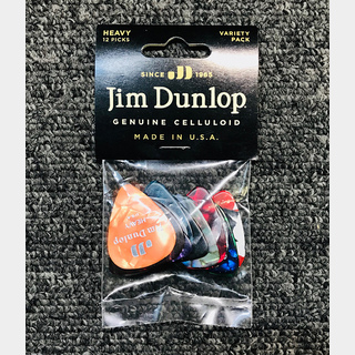 Jim Dunlop CELLULOID PICK HEAVY VARIETY PACK PVP107【12枚入り】【Webショップ限定】