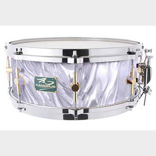 canopus The Maple 5.5x14 Snare Drum White Satin