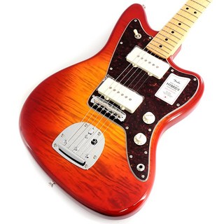 Fender 2024 Collection Hybrid II Jazzmaster FMT (Flame Sunset Orange Transparent/Maple)