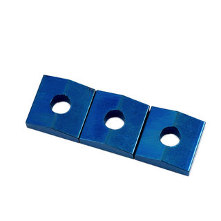 FU-Tone Titanium Lock Nut Block Set (3) BLUE チタンナットブロック ブルー