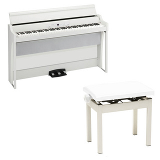 KORG コルグ G1B AIR WH 電子ピアノ PC-300WH キーボードベンチ付き