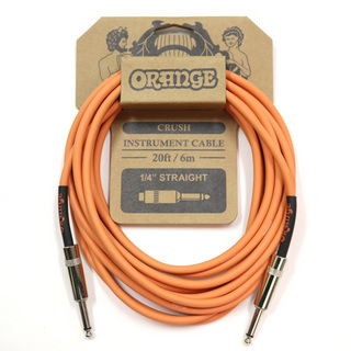 ORANGE CRUSH Instrument Cable 20ft/6m 1/4" Straight CA036【シールド】