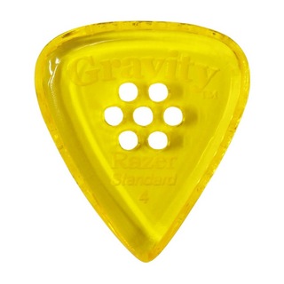 Gravity Guitar PicksRazer -Standard Multi-Hole- GRAS4PM 4.0mm Yellow ピック