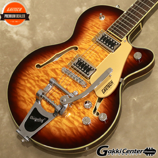 GretschG5655T-QM Electromatic Center Block Jr. Single-Cut Quilted Maple with Bigsby, Sweet Tea