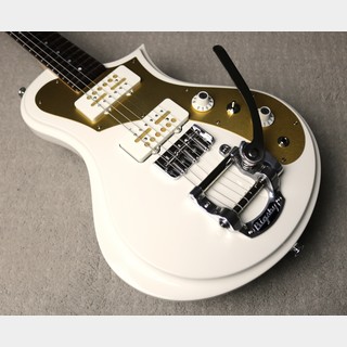 Mary Guitars【旧価格個体!!】Vispa Donut-J2c -Polaris White-【2.87kg】【with Bigsby】【Anodized PG】【Gold Foil】