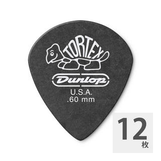 Jim Dunlop482 Tortex Pitch Black Jazz III 0.60mm ギターピック×12枚