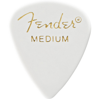 Fender 351 PICK 12 MEDIUM ピック 12枚セット ティアドロップ型 ミティアム ホワイト