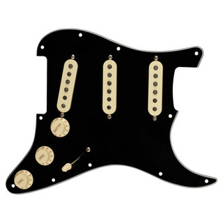 Fender Pre-Wired Strat Pickguard Original '57/'62 SSS Black 配線済み ピックアップセット