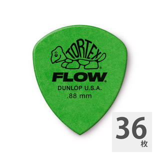 Jim Dunlop558B088 Tortex FLOW Standard 0.88mm ギターピック×36枚