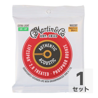 Martin MA530T Treated with Lifespan Phospher Bronze Extra Light アコースティックギター弦