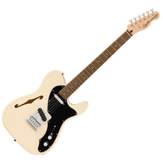 Squier by Fender Affinity Series Telecaster Thinline Laurel Fingerboard Black Pickguard Olympic White