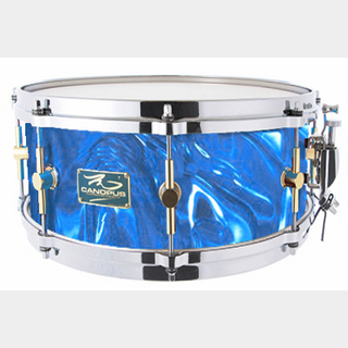 canopus The Maple 6.5x14 Snare Drum Blue Satin