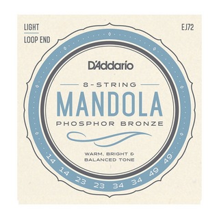 D'Addario ダダリオ EJ72 Phosphor Bronze Mandola Strings Light 14-49 マンドラ用弦