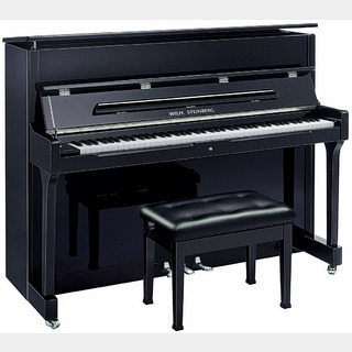 WILH.STEINBERGAT18DC BP 黒鏡面艶出し仕上げ アップライトピアノ 88鍵盤 パーツシルバー