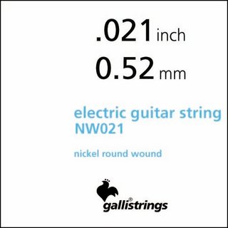 Galli Strings NW021 - Single String Nickel Round Wound For Electric Guitar .021【福岡パルコ店】