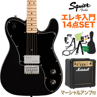 Squier by Fender Paranormal Esquire Deluxe Metallic Black 初心者セット マーシャルアンプ付