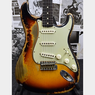 Fender Custom Shop MBS 1961 Stratocaster Heavy Relic -Faded 3 Color Sunburst- by Dale Wilson 2023USED!!