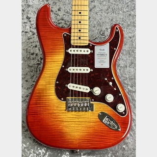 Fender ～2024Collection ～MIJ Hybrid II ST FMT/Maple -Sunset Orange Transparent- #JD24030073【3.57㎏】