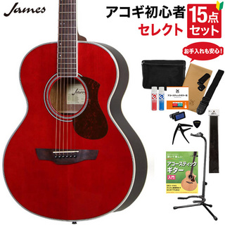 JamesJ-300A TRD アコースティックギター 教本・お手入れ用品付きセレクト15点セット 初心者セット