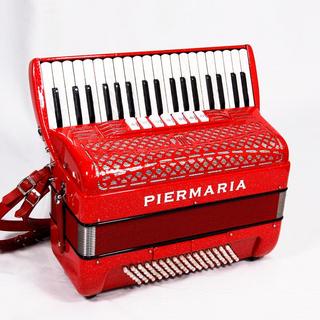 UNKNOWN USED 中古 PIERMARIA 206 Vintage Red (イタリア製アコーディオン) (純正ロゴ入りハードケース付) ピエ...