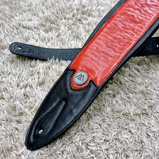 LAMANTA BASS Padded Strap / LM74RS:Black & Red & Silver Part