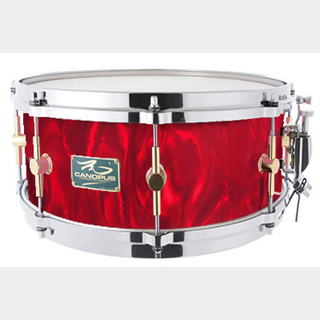 canopus The Maple 6.5x14 Snare Drum Red Satin
