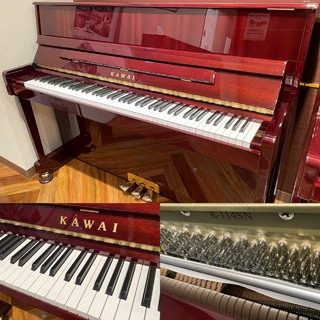 KAWAI K-114SN マホガニー艶出し塗装仕上げ アップライトピアノ 88鍵盤 島村楽器オリジナルモデル