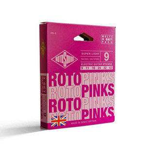 ROTOSOUND 【3セットパック】 ROTOSOUND ロトサウンド Roto Pinks 3Set R9-3 9-42 エレキギター弦
