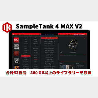 IK Multimedia 【メール納品】SampleTank4 MAX V2【代引き不可】12/2まで！