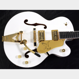 GretschG6136TG Players Edition Falcon Hollow Body with String-Thru Bigsby and Gold Hardware (White)