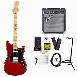 Fender Player Duo-Sonic HS Maple Fingerboard Crimson Red Transparent Fender 10Wアンプ付属エレキギター初心者