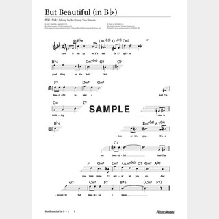 楽譜 But Beautiful（in B♭）