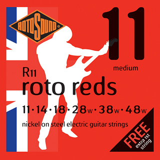 ROTOSOUND(ロトサウンド)R11 ROTO REDS Medium 11-48 エレキギター弦
