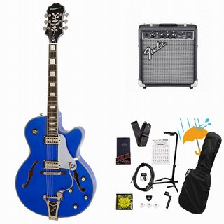 Epiphone Emperor Swingster Delta Blue Metallic Fender 10Wアンプ付属エレキギター初心者セットR【WEBSHOP】