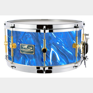 canopus The Maple 8x14 Snare Drum Blue Satin