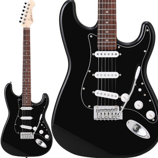 Laid BackLST-5-R-3S Vintage Black エレキギター ストラトタイプ ハムバッカー切替可能 アルダーボディ ブラック 黒