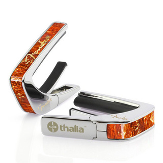 Thalia Capo Fender License Model / Tortoise w/Gold Hot Stamp Spaghetti Logo / Chrome