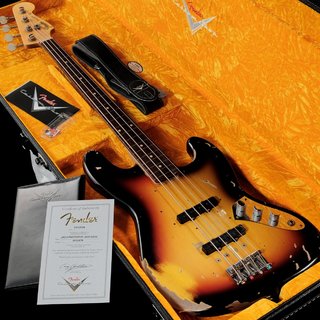 Fender Custom Shop Jaco Pastorius Tribute Fretless Jazz Bass, 3-Color Sunburst(重量:4.08kg)【渋谷店】