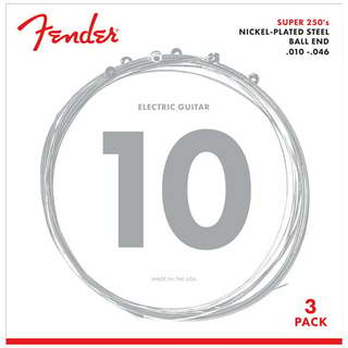 FenderSuper 250R Nickel-Plated Steel Guitar Strings - 3 Pack フェンダー[10-46エレキギター弦]【渋谷店】