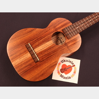 Kamaka HF-2 Hawaiian Curly Koa Concert Ukulele #5415