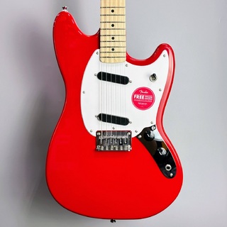 Squier by Fender 【初心者におすすめ】SONIC MUSTANG エレキギター ムスタング ショートスケール ソニック ケース付き