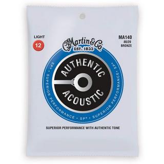 MartinMA140 Authentic Acoustic Superior Performance アコギ弦 80/20 Bronze [Light .012-.054]【福岡パルコ店