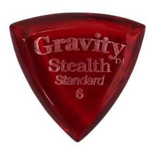 Gravity Guitar Picks GSSS6P GSSS6P Stealth - Standard - Stealth［6.0mm, Red］
