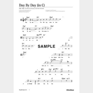 楽譜 Day By Day（in C）
