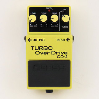 BOSS 【中古】ターボオーバードライブ エフェクター BOSS OD-2 TURBO OverDrive Made in Japan ボス