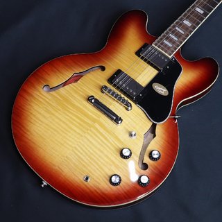 EpiphoneInspired by Gibson ES-335 Figured Raspberry Tea Burst (RTB) 【横浜店】