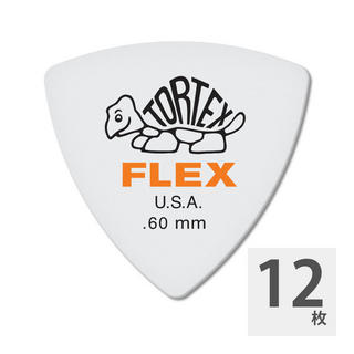 Jim Dunlop456 Tortex Flex Triangle 0.60mm ギターピック×12枚