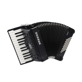 Hohner ホーナー BRAVO II 48 Black クロマチック ピアノキー アコーディオン ブラック