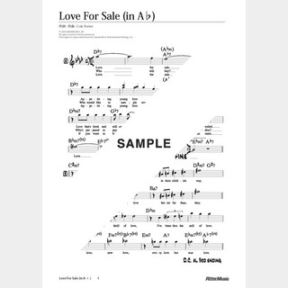 楽譜Love For Sale（in A♭）