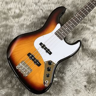 Laid Back LJB-5-R-JJ 3Tone Sunburst エレキベース ジャズべースタイプ ハムバッカー切替可能 アルダーボディ